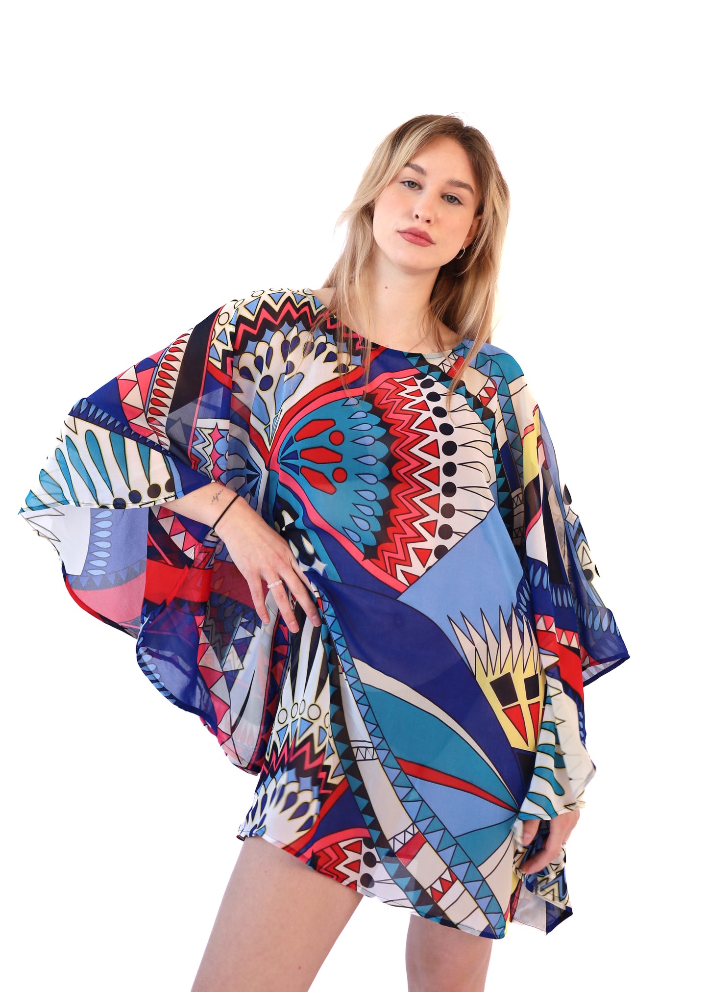 Kaftan Classic geometrický vzor