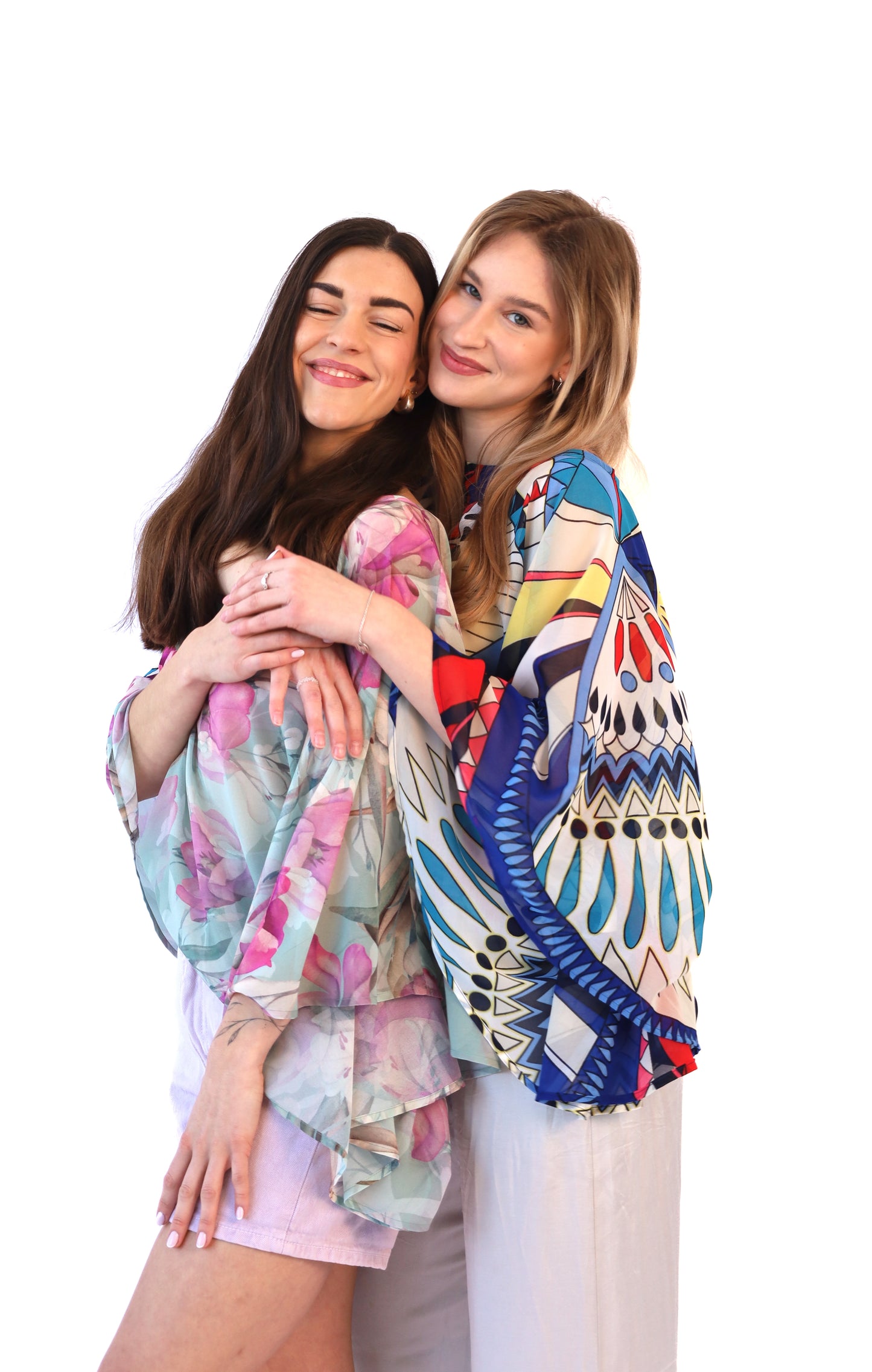 Kaftan Classic mint s tulipány