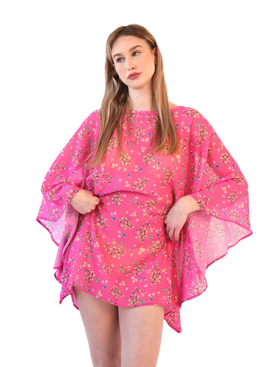 Kaftan Classic růžová poupátka
